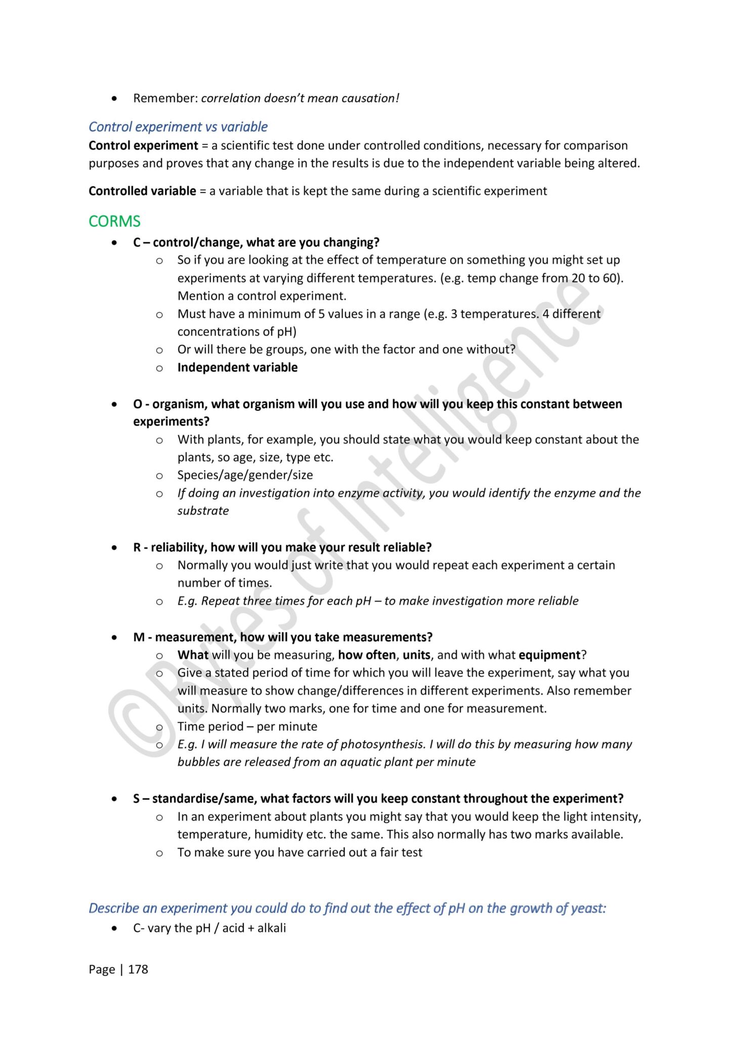 GCSE Biology Revision Notes • Bytes Of Intelligence